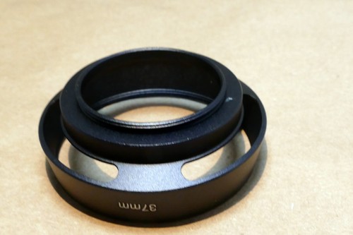 37mm Lens hood shade Metal vented double threaded (52mm front female) - Picture 2 of 4