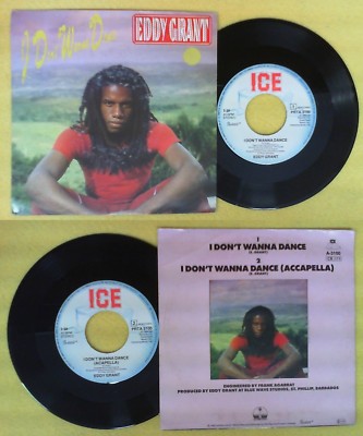 LP 45 7'' EDDY GRANT I don't wanna dance accapella 1982 holland ICE no cd mc dvd