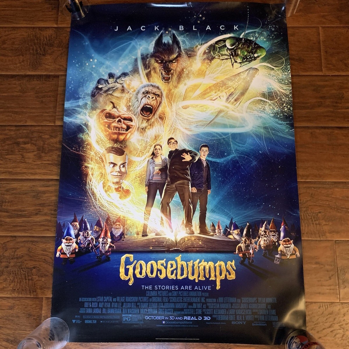 RARE Goosebumps 2015 27x40 D/S Original Halloween Horror Movie Poster Jack  Black