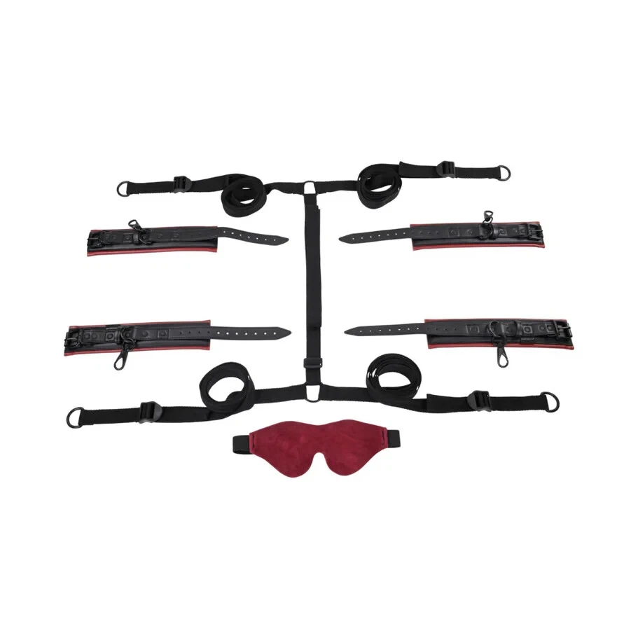 Sportsheets Saffron Under The Bed Restraint System - Black/Red - Image 3 of 4