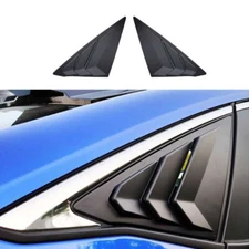 For Honda Civic 22-2023 2024 Matte Black Rear Side Window Quarter Louver Cover