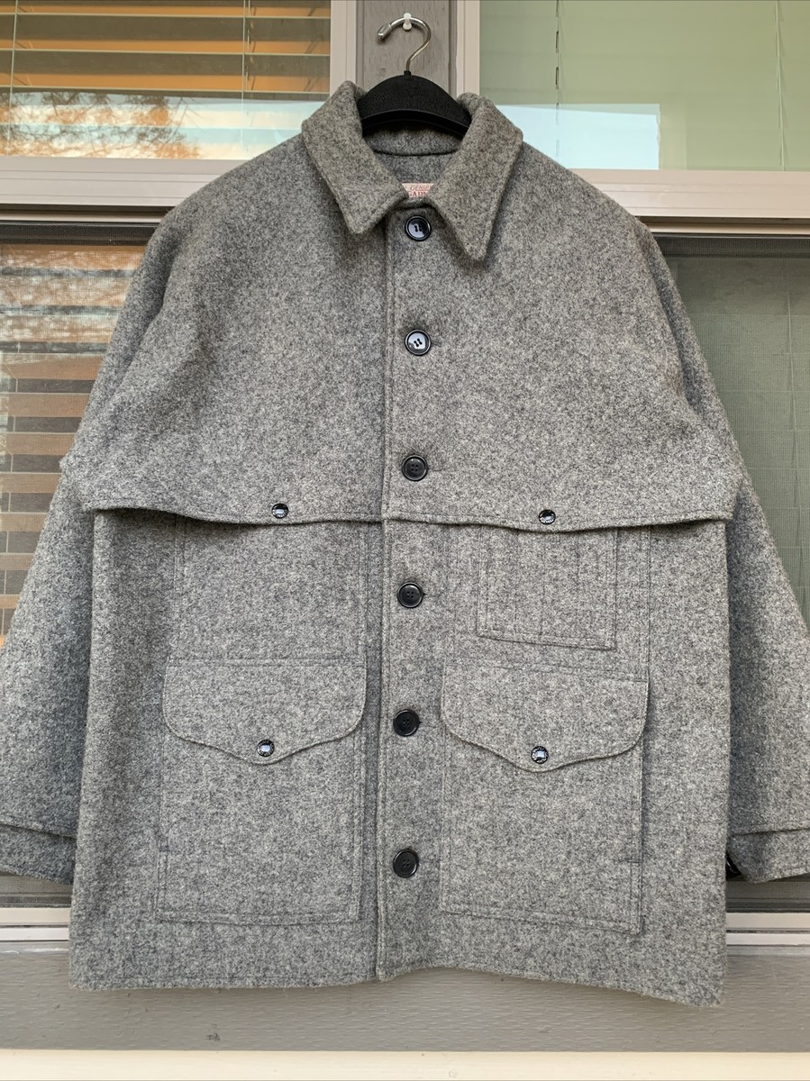 Filson Double Mackinaw Cruiser Coat 44 Light Grey XL XLARGE Filson Double Mackinaw Cruiser Coat 44 Light Grey XL XLARGE