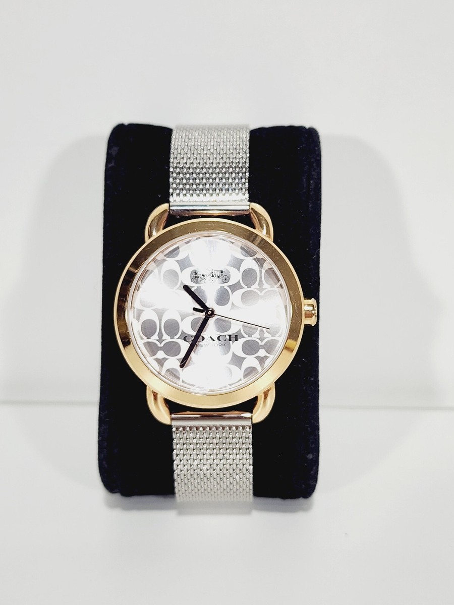 NWT Coach Silver Tone Wrist Watch New in Box!! s-l400.jpg main image 3