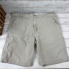 Carhartt Shorts Mens 42 tan workwear casual utility measures 42x9.75 