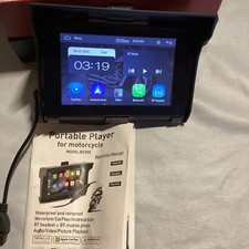 Wireless Portable Player For Motorcycle CarPlay Android Touchscreen Bluetooth 5  