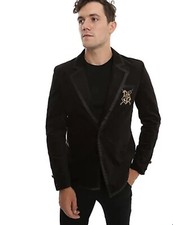 HARRY POTTER HOGWARTS Black Velvet Dueling Club Blazer Jacket Cosplay UNISEX