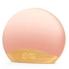 White Noise Machine Sunrise Alarm Clock Wake Up Light Dimmable Night Light 26...