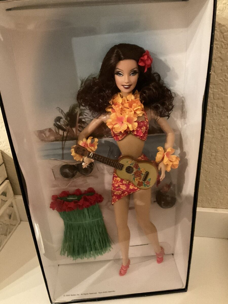 Pin-Up Girls Hula Honey Gold Label Barbie Collector 2006 Pin-Up Girls Hula Honey Gold Label Barbie Collector 2006