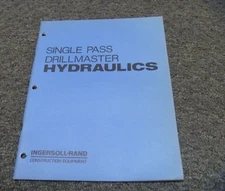 Ingersoll-Rand DM SPH 25 35 Drillmaster Hydraulic System Schematics Manual xz