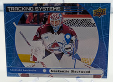 2025-26 Upper Deck Series 1 #TS-9 Mackenzie Blackwood Tracking Systems Avalanche