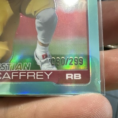 Topps 2025 Chrome Christian McCaffrey #263 49ers NFL Teal Refractor /299