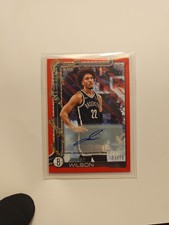 (Limited 3/10)  Topps Holiday - Jalen Wilson #H11 Holiday Red Glitter 