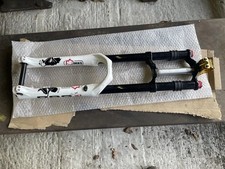 2008 Marzocchi 888 RC3 Downhill Triple Clamp Forks Da Bomb Stem Retro VGC White