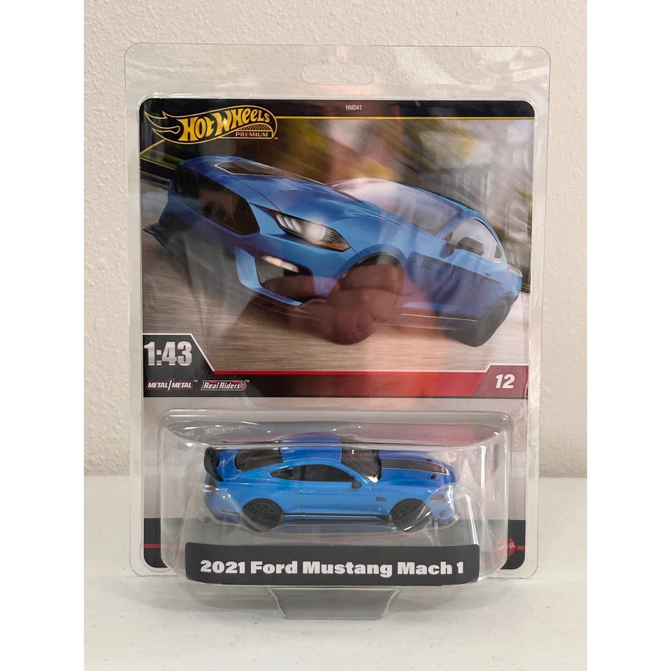Hot Wheels Premium 2021 Ford Mustang Mach 1 Real Riders Metal/Metal 1:43 - Image 2 of 4