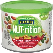 Kraft Foods KRF05957 Planters Heart Healthy Mix- Assorted Nuts- 9.75oz.- Green