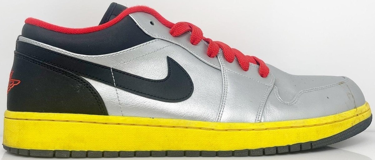 Jordan 1 Retro Low Silver Black Yellow for Sale | Authenticity