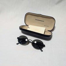 Emporio Armani Italian Round All Black Sunglasses