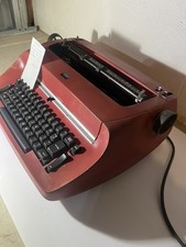 IBM Vintage Red Electric Typewriter Model 71  225-3600 With 24 Ink Cartridges thumbnail