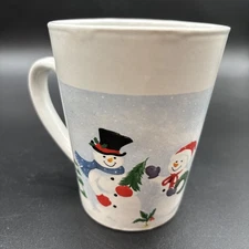 Snowman Christmas Mug Cup Royal Norfolk Coffee Tea Hot Cocoa Holiday Home Decor