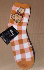 Disney Winnie the Pooh FALL Women's Mid-Crew Socks,3 PACK NEW
