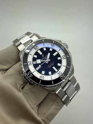 Breitling Superocean 46mm Black Dial Automatic Stainless Steel Watch A17378 B+P