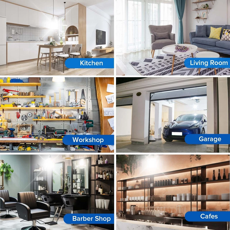 SANSI LED Light Bulbs 4500LM 30W=300W 5000K Daylight A19 Home Workspace 2 pcs - Image 2 of 4