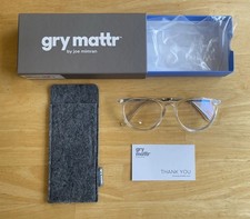 Gry Mattr DESIGNER READERS Clear Frame GENUINE Blue Light Blocking Eyewear