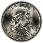 1954 50c Silver Franklin Half Dollar - Bugs Bunny Variety - BU Coin- Z6742