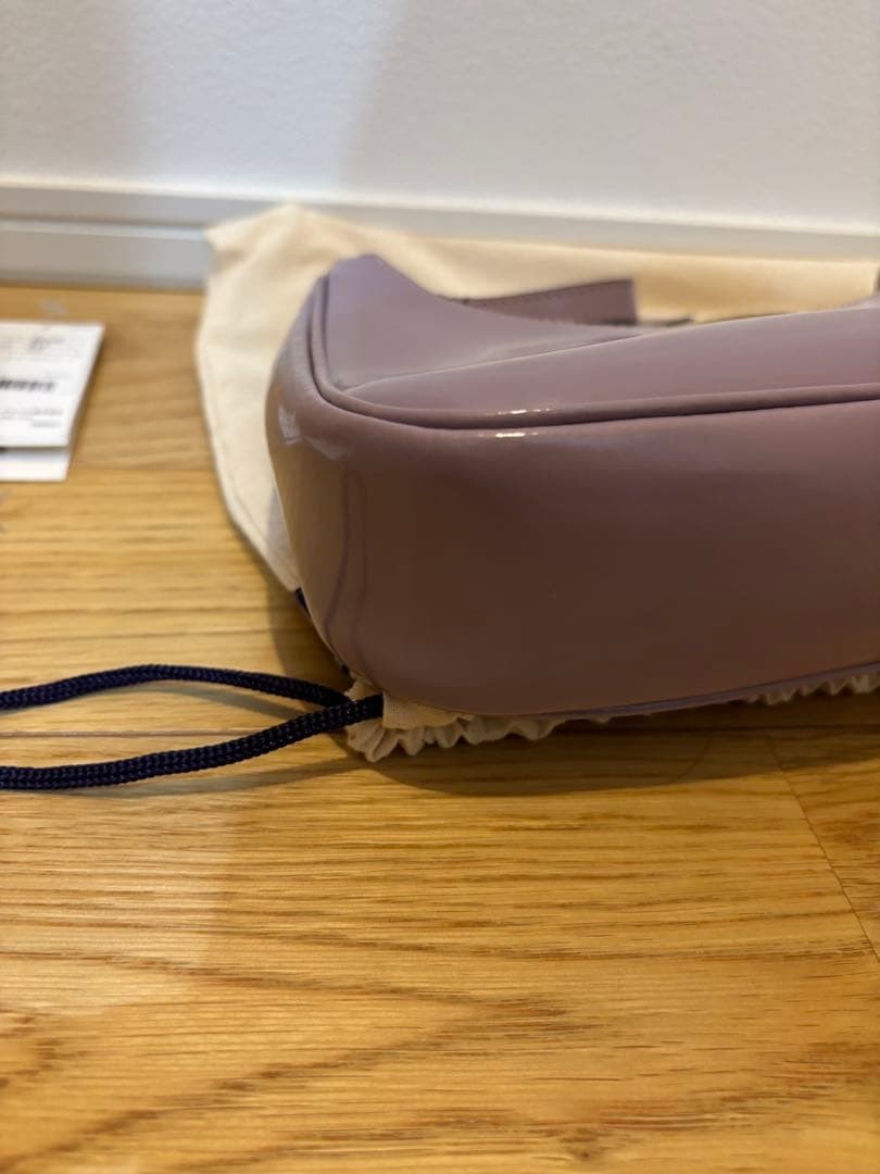 Tory Burch Mercer Patent Small Crescent Bag in Purple Leather Women's From Japan thumbnail 6