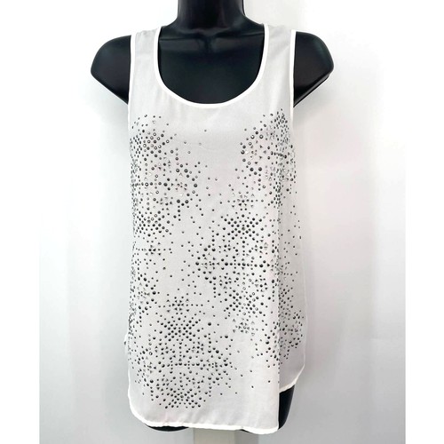 Juicy Couture Studded Blouse Sleeveless Tank XS Stretch EUC