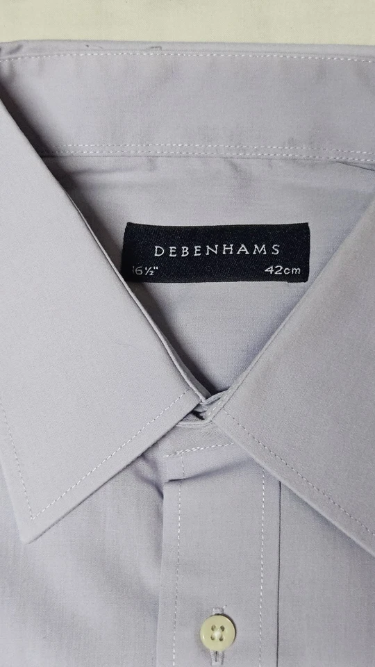 Camicia Lilla Manica corta Collo 42 Cm Debenhams  - Imagen 3 de 4