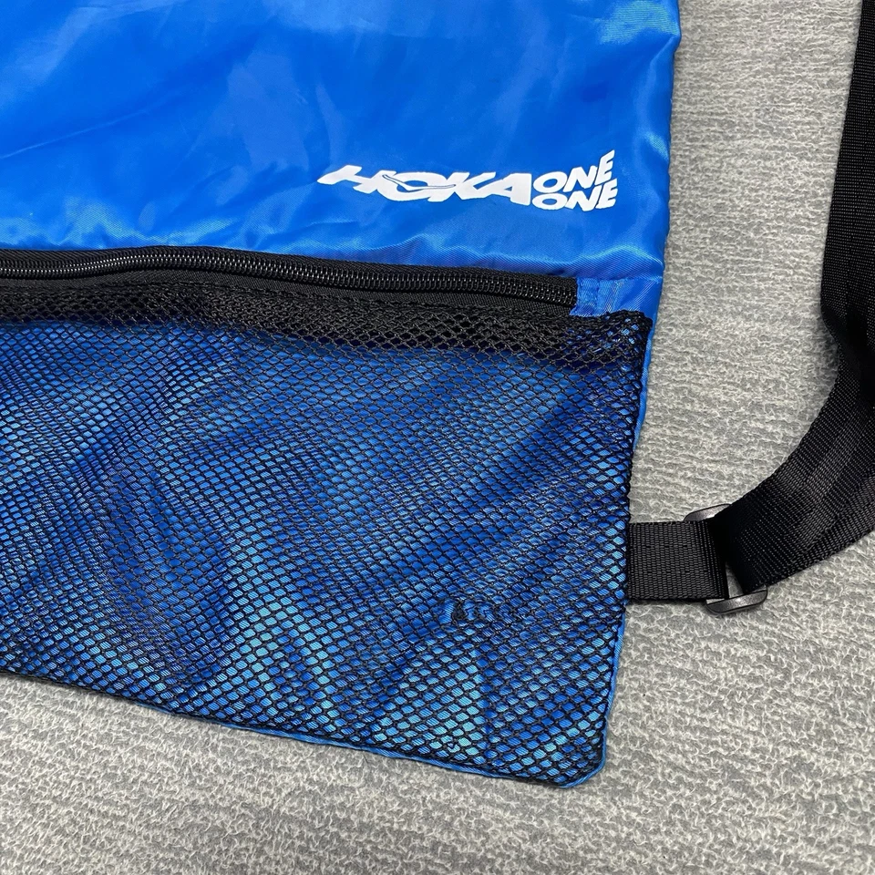 Hoka One One Backpack Blue Gym Hiking Wet Dry Bag Running Casual Shoe Lightweigh - Image 3 of 4