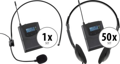 Pronomic Silent Guide V2 Tour Set Wireless Funk Führung Tourguide tragbar