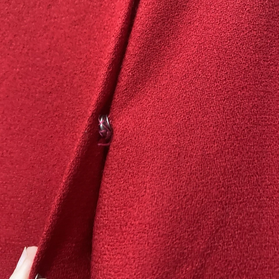 Minifalda envolvente de lana roja The Limited vintage talla 6 hecha en EE. UU. clásica preppy Foto 4 de 4
