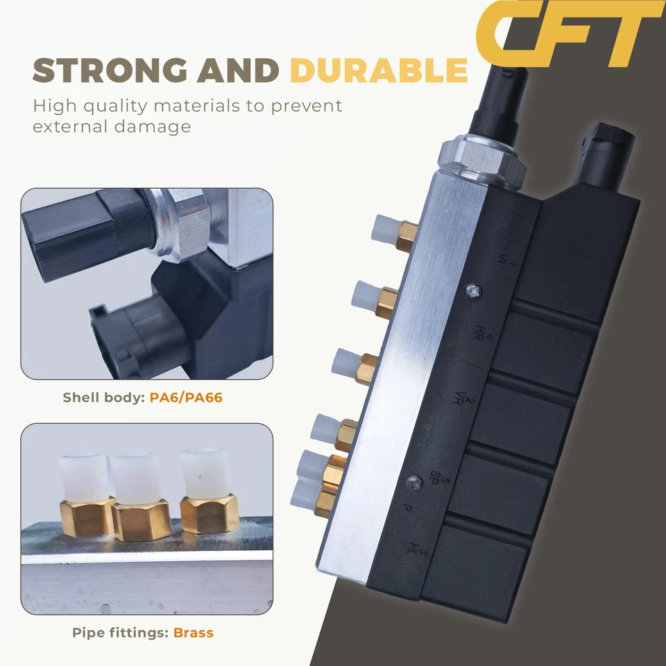 for Mercedes-Benz W220 S350 S430 S500 S600 Air Suspension Valve Solenoid Block Foto 4 de 4