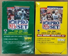 1990 Pro Set NFL Series 1 and 2 Boxes Factory Sealed