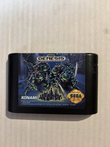 Vintage Sega Genesis Teenage Mutant Ninja Turtles Hyperstone Heist Game 1992