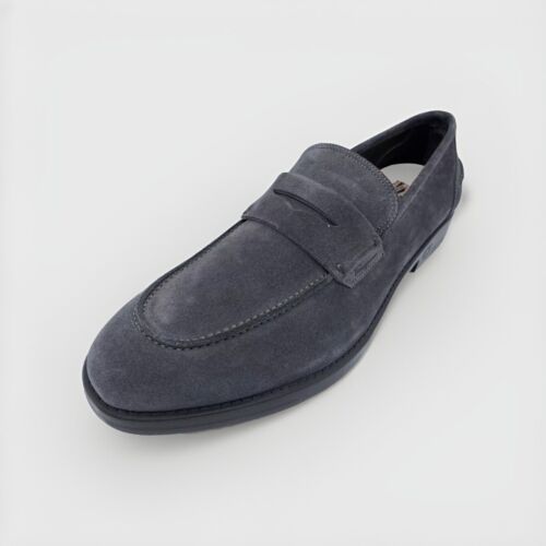 $800 Salvatore Ferragamo Ayden Gray Suede Loafers US 12 Made in Italy - Picture 2 of 6