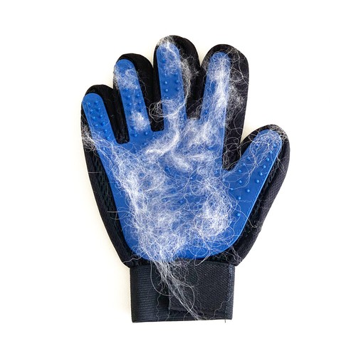 New Pet Dog Grooming De-Shedding Hair Removal Gloves Left and Right - Bild 3 von 4