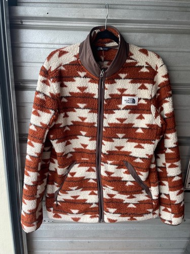 The North Face Campshire Sherpa Fleece Anorak Aztec Brown White Men's L