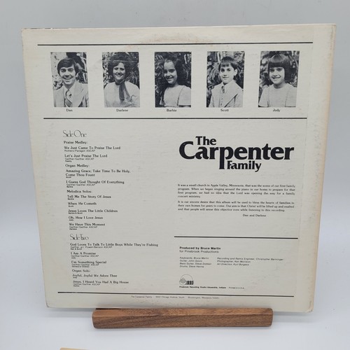 Rare! The Carpenter Family Praises To His Name Private Record Album Christian - Picture 2 of 5