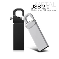 Stylish Metal UDisk 1GB-512GB USB 2.0 Flash Drive Memory Storage Stick Free Logo