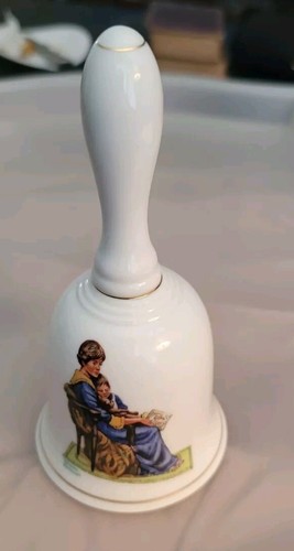 Norman Rockwell Collector's Bell 1985 / Bedtime, Genuine Porcelain - Bild 3 von 4