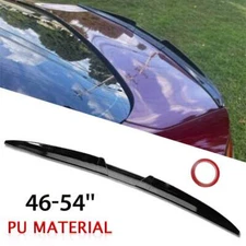 Auto Gloss Black Rear Trunk Spoiler Wing Bumper Tail Lip Universal For Sedan AT