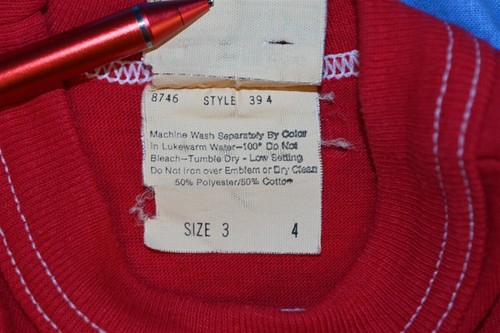 vintage 80s SAN DIEGO STATE UNIVERSITY NCAA JERSEY t-shirt COLLEGE TODDLER 2T - Picture 4 of 4