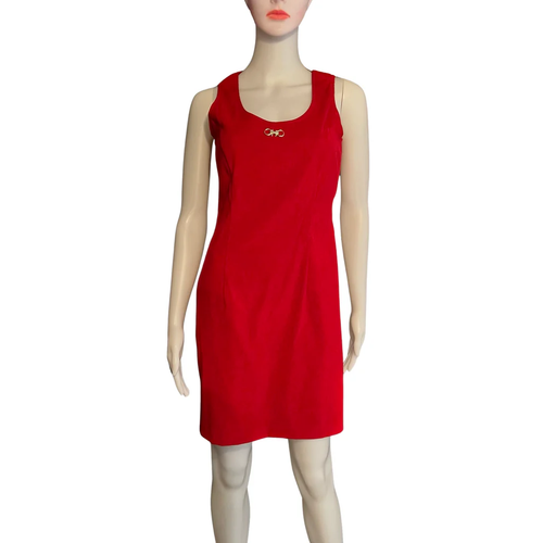 Vintage 1980s Red Ultra Suede Dress & Jacket - Picture 3 of 6