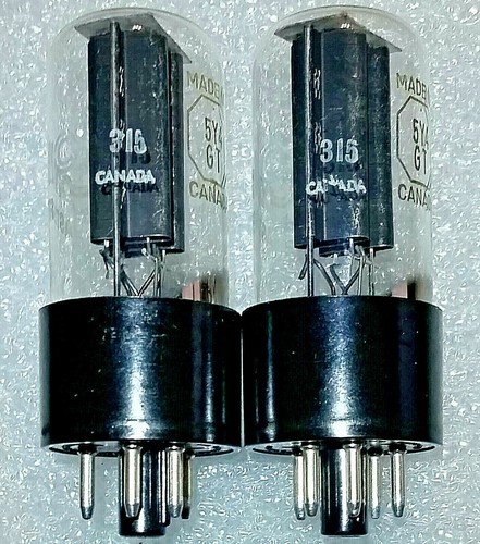 Matched Pair 5Y4GT IEC NOS NIB same code Vacuum Tubes - Triplett 3444 tested New - Picture 2 of 4
