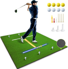 Golf Mat 5X4Ft Thicken Golf Hitting Mats Outdoor, Golf Practice Swing Mat, Golf