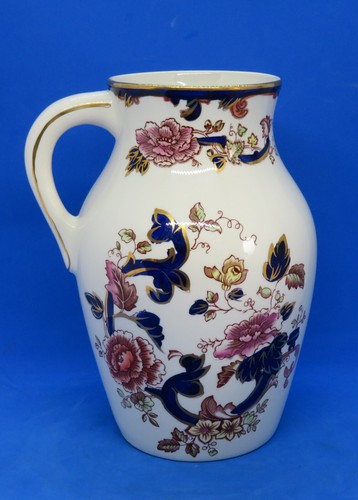Mason's Ironstone Blue Mandalay vintage Art Deco antique large handled vase - Picture 3 of 8