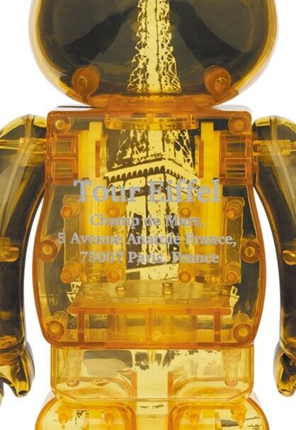 BE@RBRICK 400% 100% EIFFEL TOWER GOLDEN GOWN Ver. MEDICOM BE@RBRICK 400% 100% EIFFEL TOWER GOLDEN GOWN Ver. MEDICOM